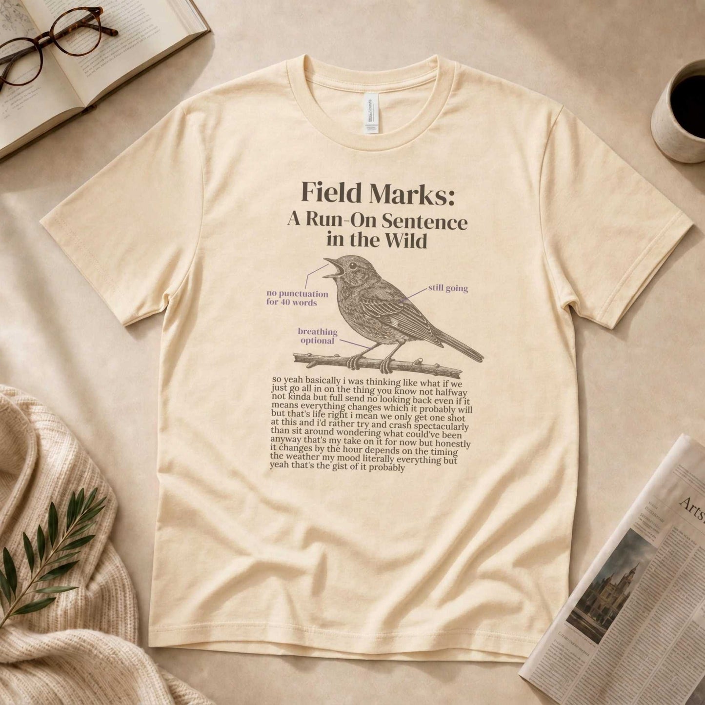 Field Marks: A Run-On Sentence in the Wild