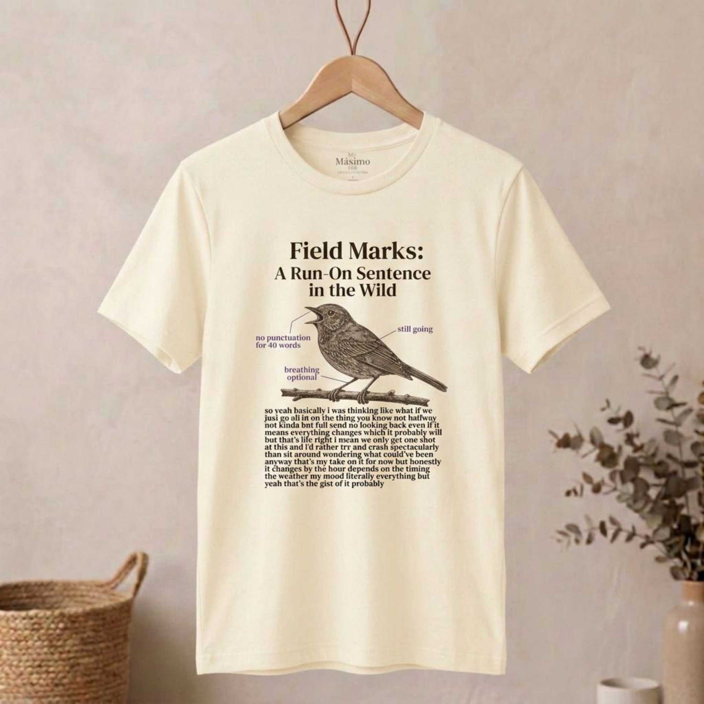 Field Marks: A Run-On Sentence in the Wild