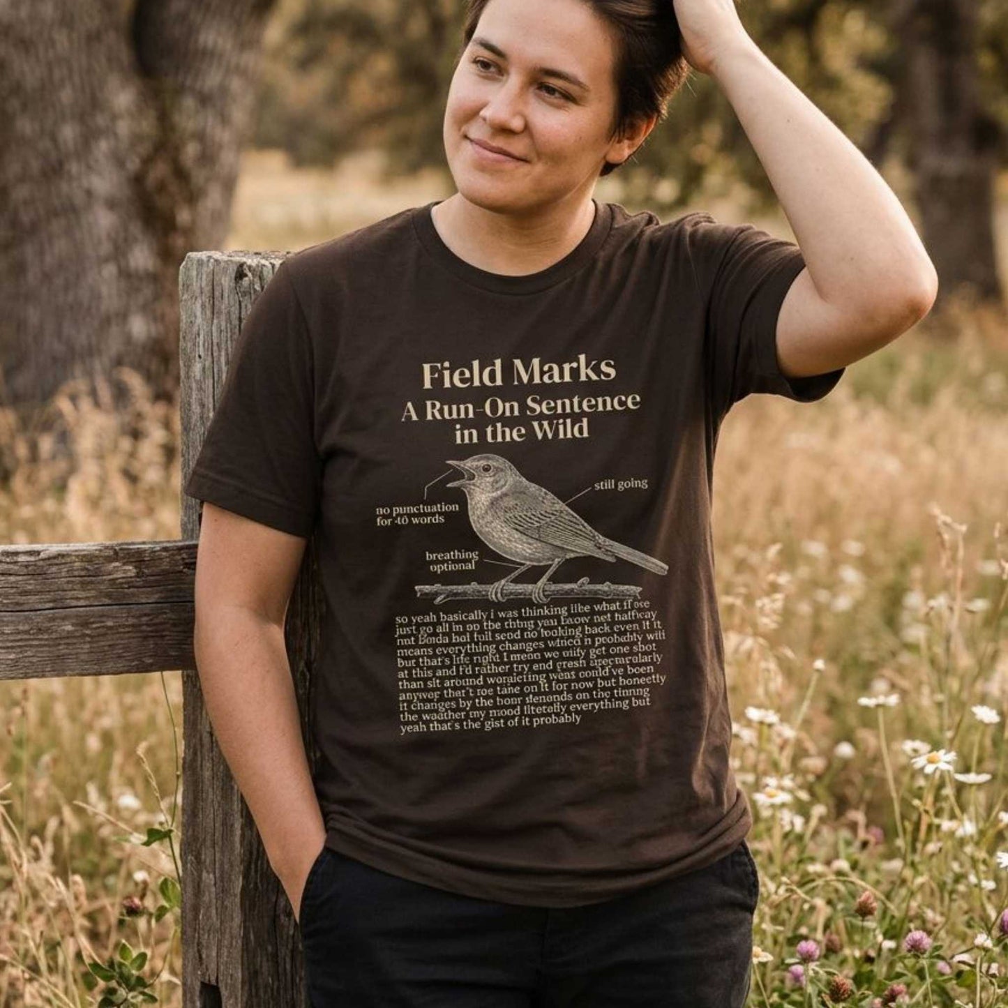Field Marks: A Run-On Sentence in the Wild